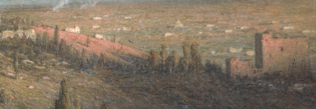 Notice the subtle haze over the distant city.