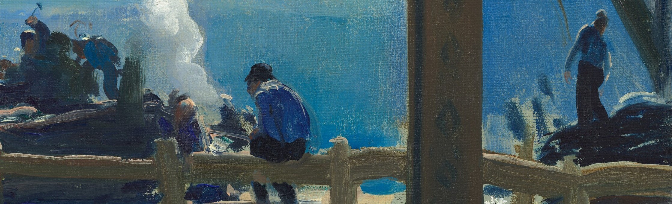 He captured its rough vitality with thick, visible brushstrokes.