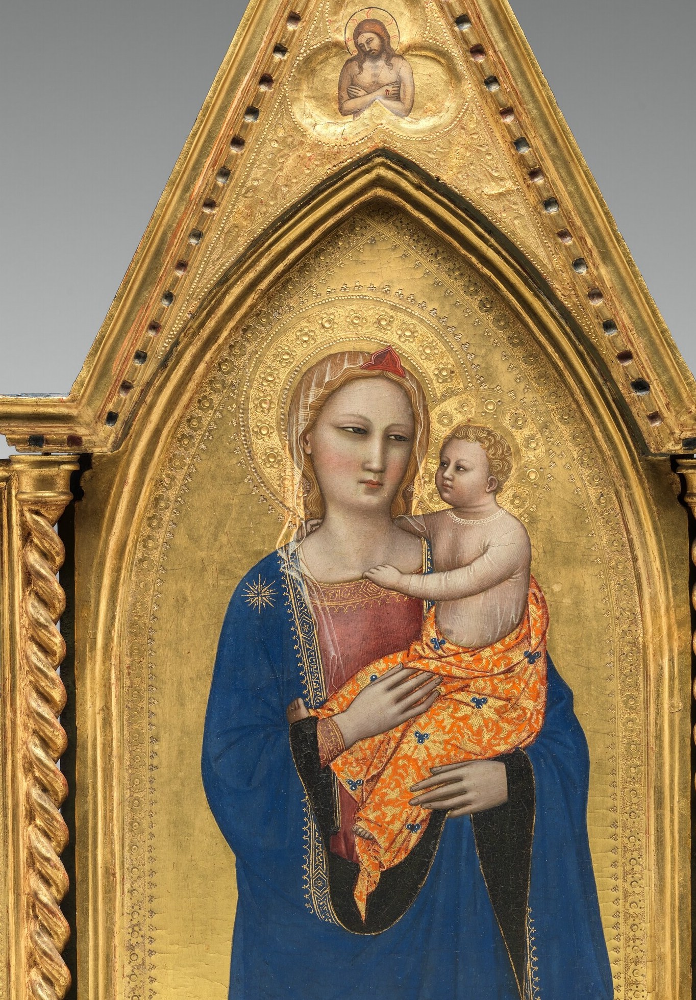 The Virgin's blue mantle cost more than gold.