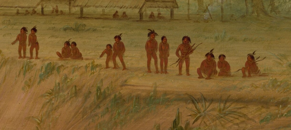 The painting captures a quiet, everyday moment, not a dramatic event.