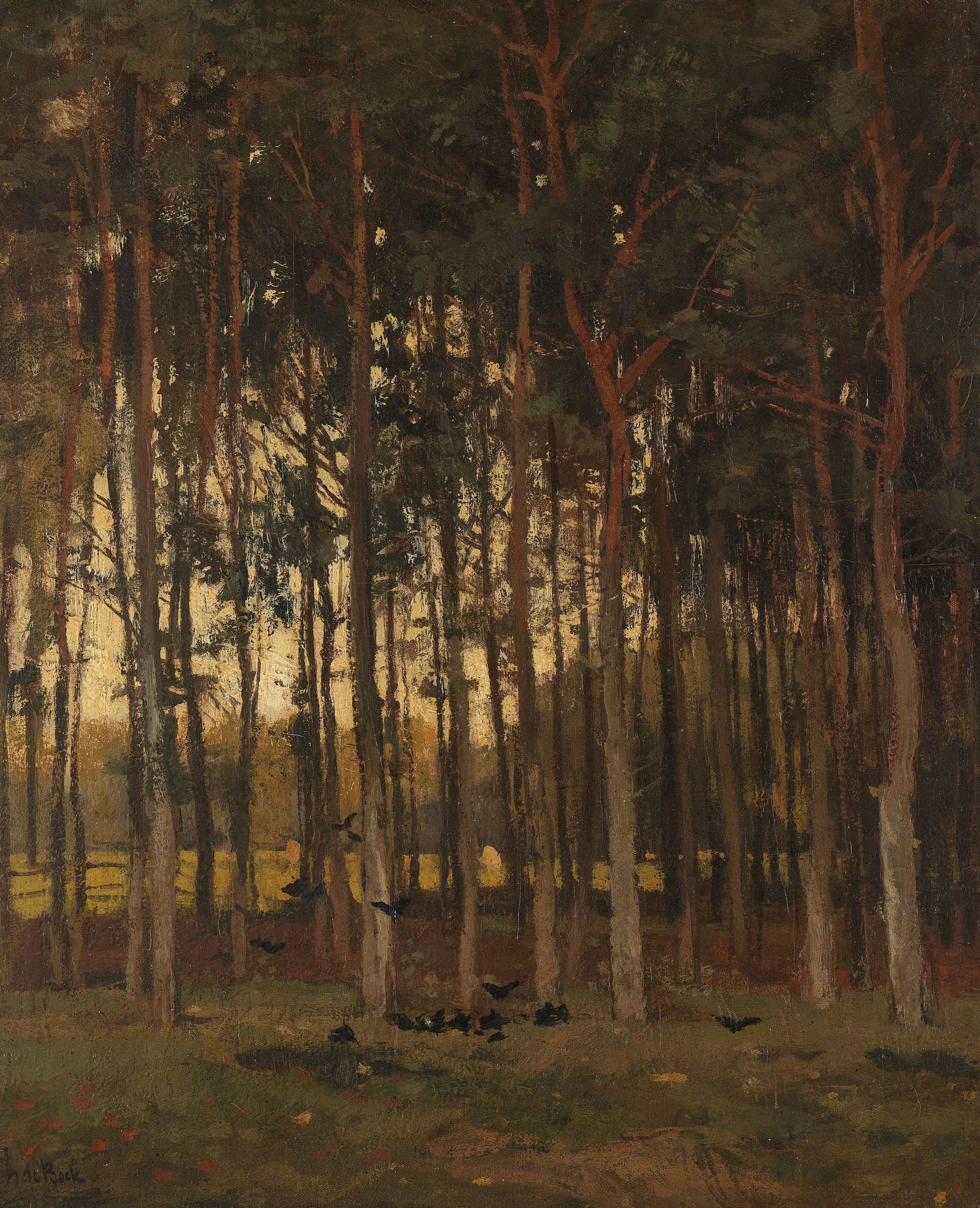 But his subject never changed. Woods. Always woods.