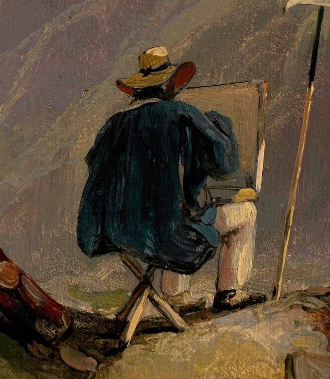 This painting was made outdoors, capturing the immediate light and atmosphere.