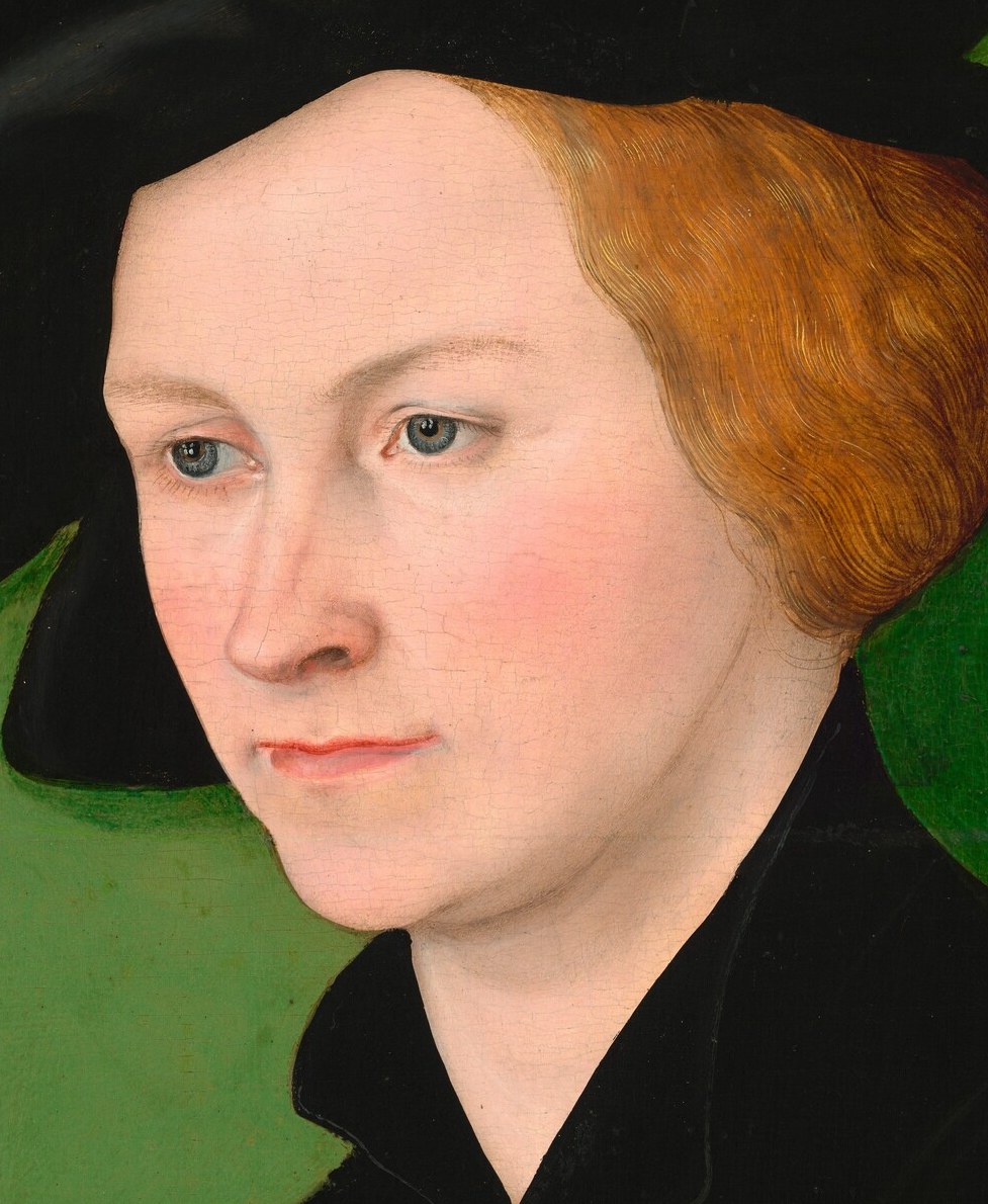 This woman, painted in 1522, looks directly at us.