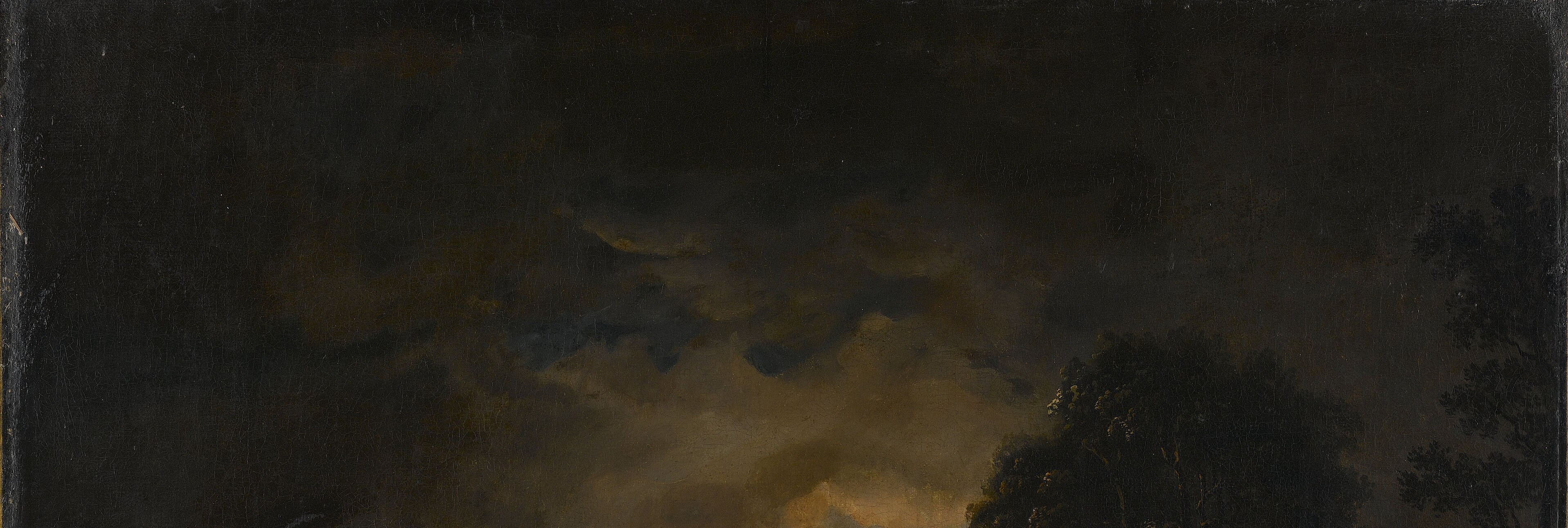 The clouds glow from below, lit by a moon you never see.