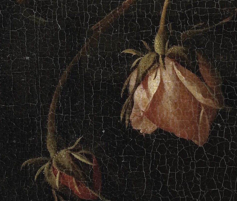 Its wilting form suggests the transient nature of beauty and the passage of time.